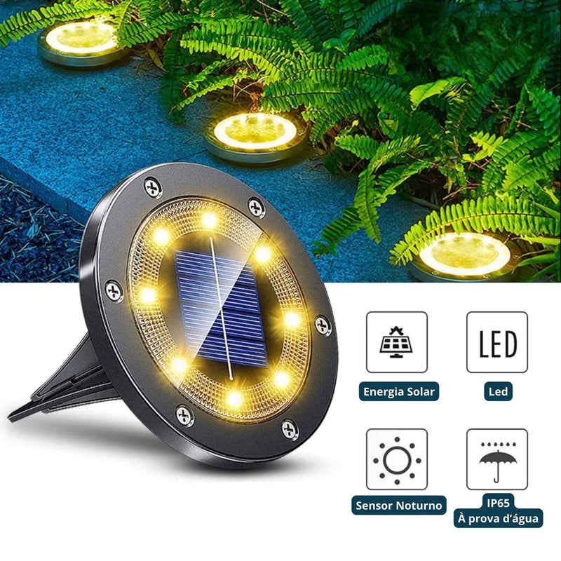 Luminária Led Solar de Chão